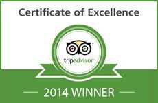 TripAdvisor Certificate of Excellence 2014